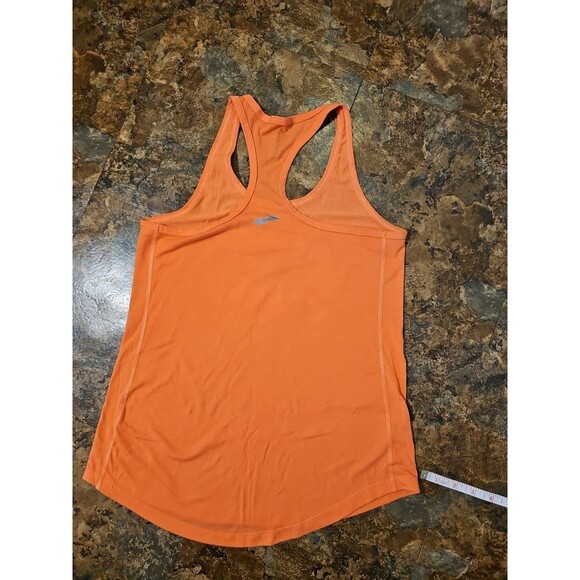 Brooks Distance Graphic Tank Women's Run Happy XS Orange Racerback (A184) - Picture 6 of 8